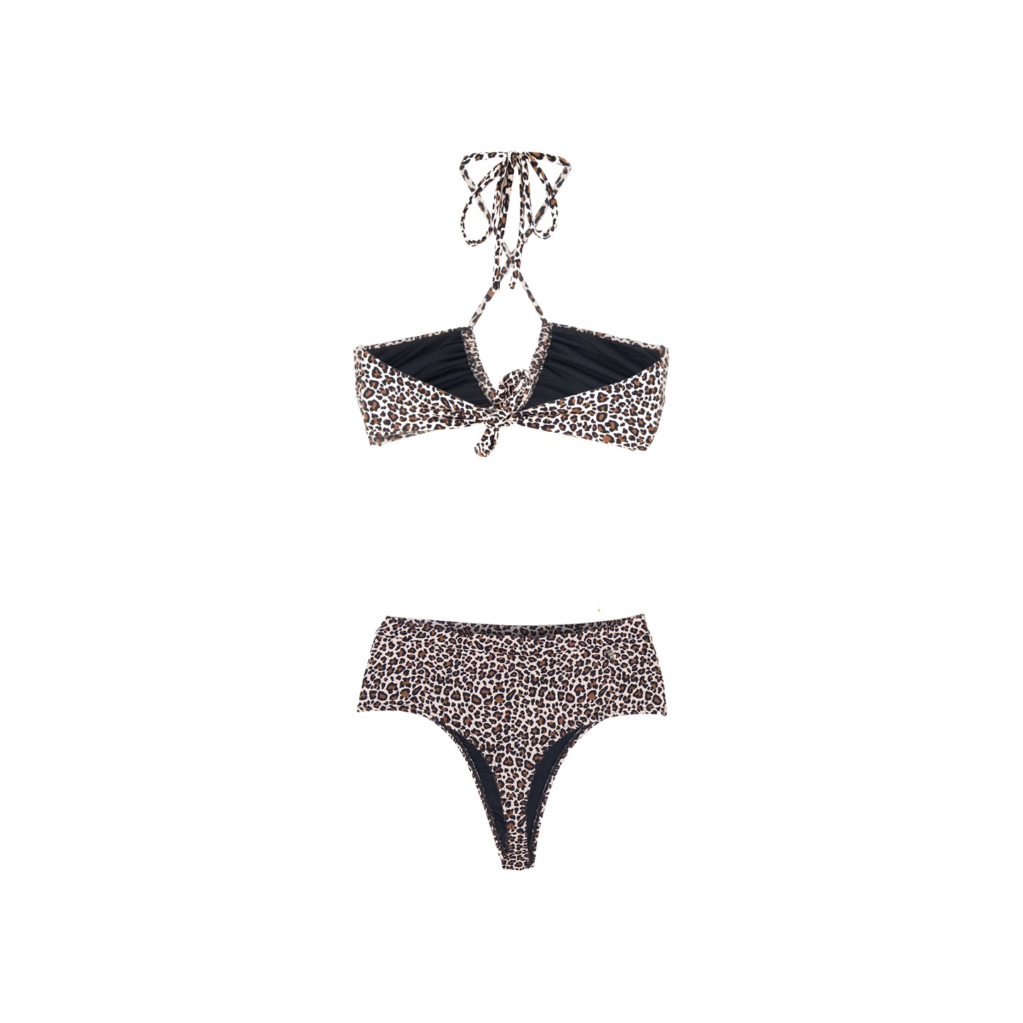 High Waist Cheeky Bottoms- Leopard
