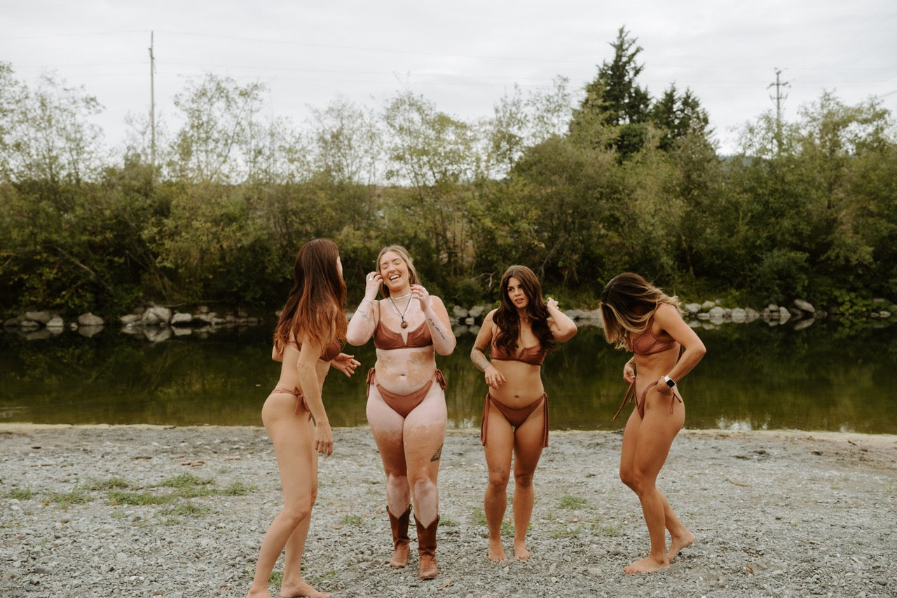 Halona Tie Sides Cheeky Bottoms - On The Lo Swimwear
