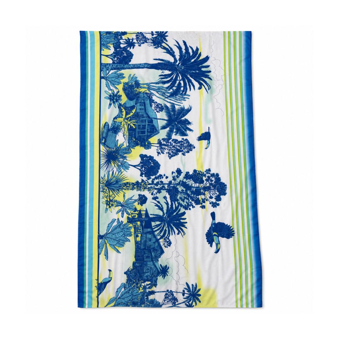 Blue Palm Trees Canga/Sarong