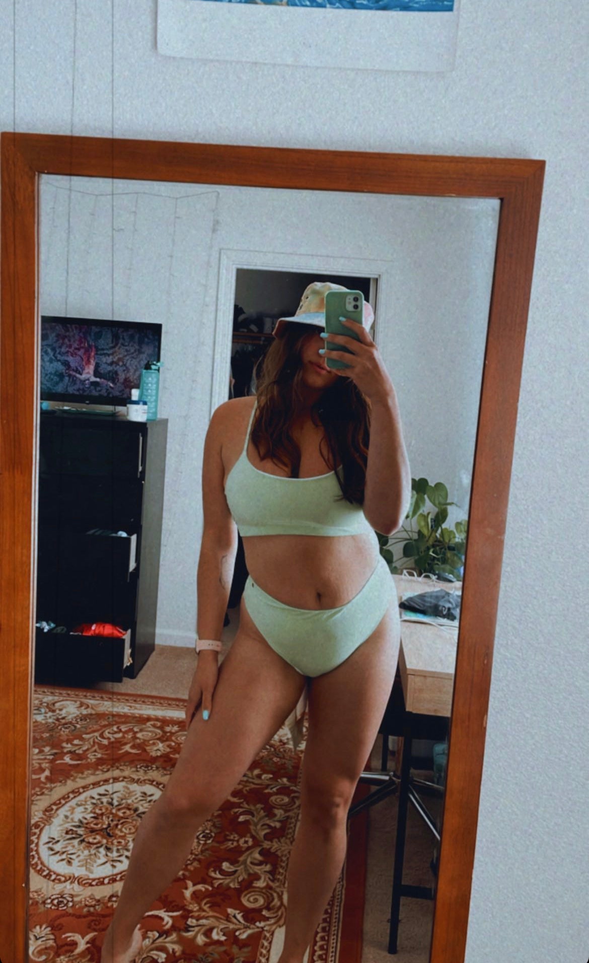 Linze Top in Fern - On The Lo Swimwear