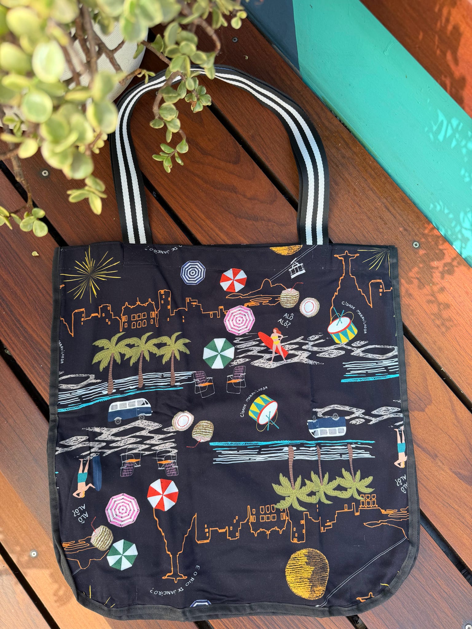Bolsa Noite no Rio = Night in Rio Tote Bag - On The Lo Swimwear