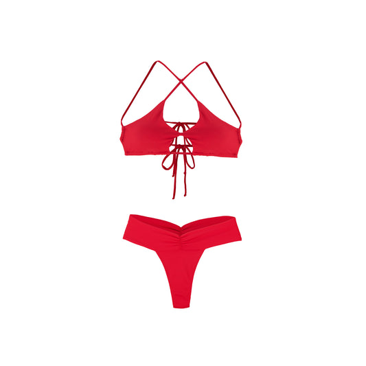 BEST SELLER: Wrap Around Top- Red