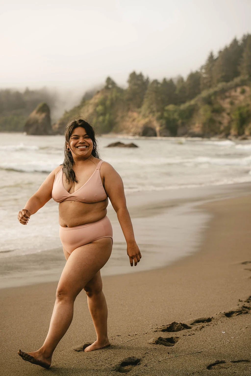 MAR ROSA - Triangle Top - Light Pink - On The Lo Swimwear