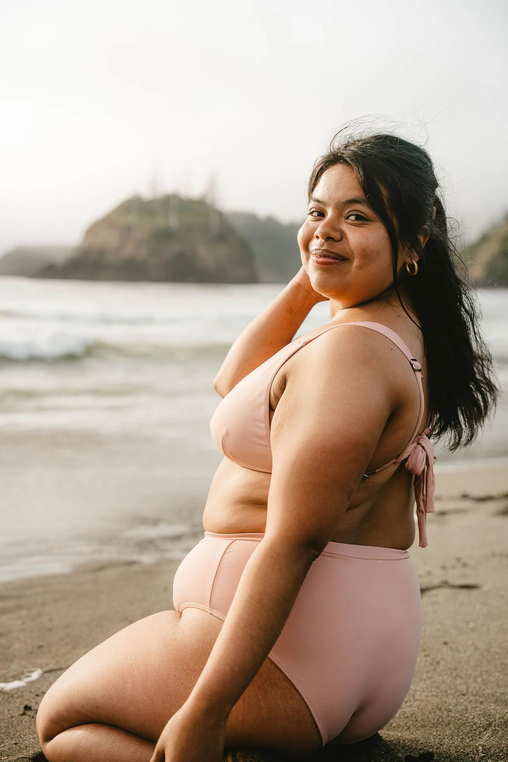 MAR ROSA - Triangle Top - Light Pink - On The Lo Swimwear