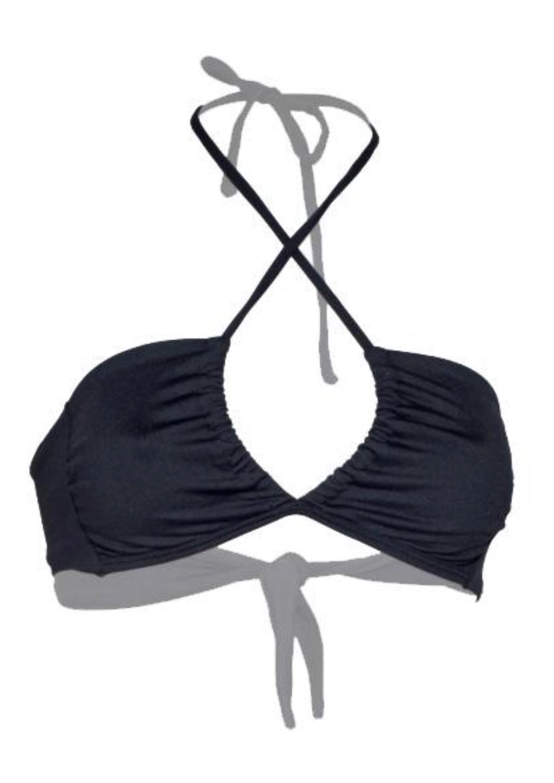 BEST SELLER: Tear Drop Bikini Top - Black - On The Lo Swimwear