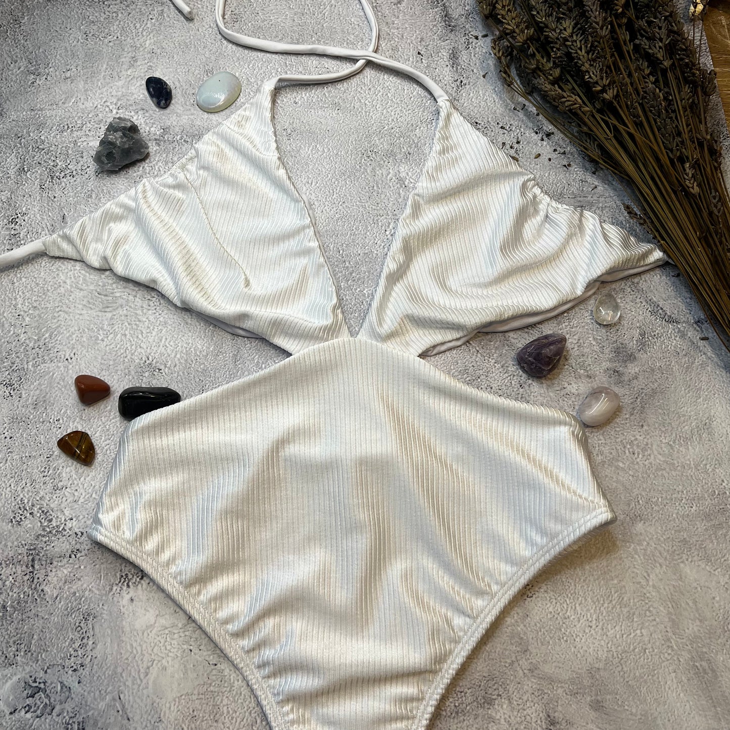 Waikiki Bodysuit/One Piece - White - On The Lo Swimwear