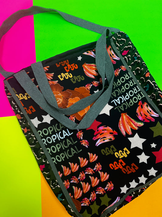 OTL x Camila Collab Tote Bags- Cashew Design - On The Lo Swimwear
