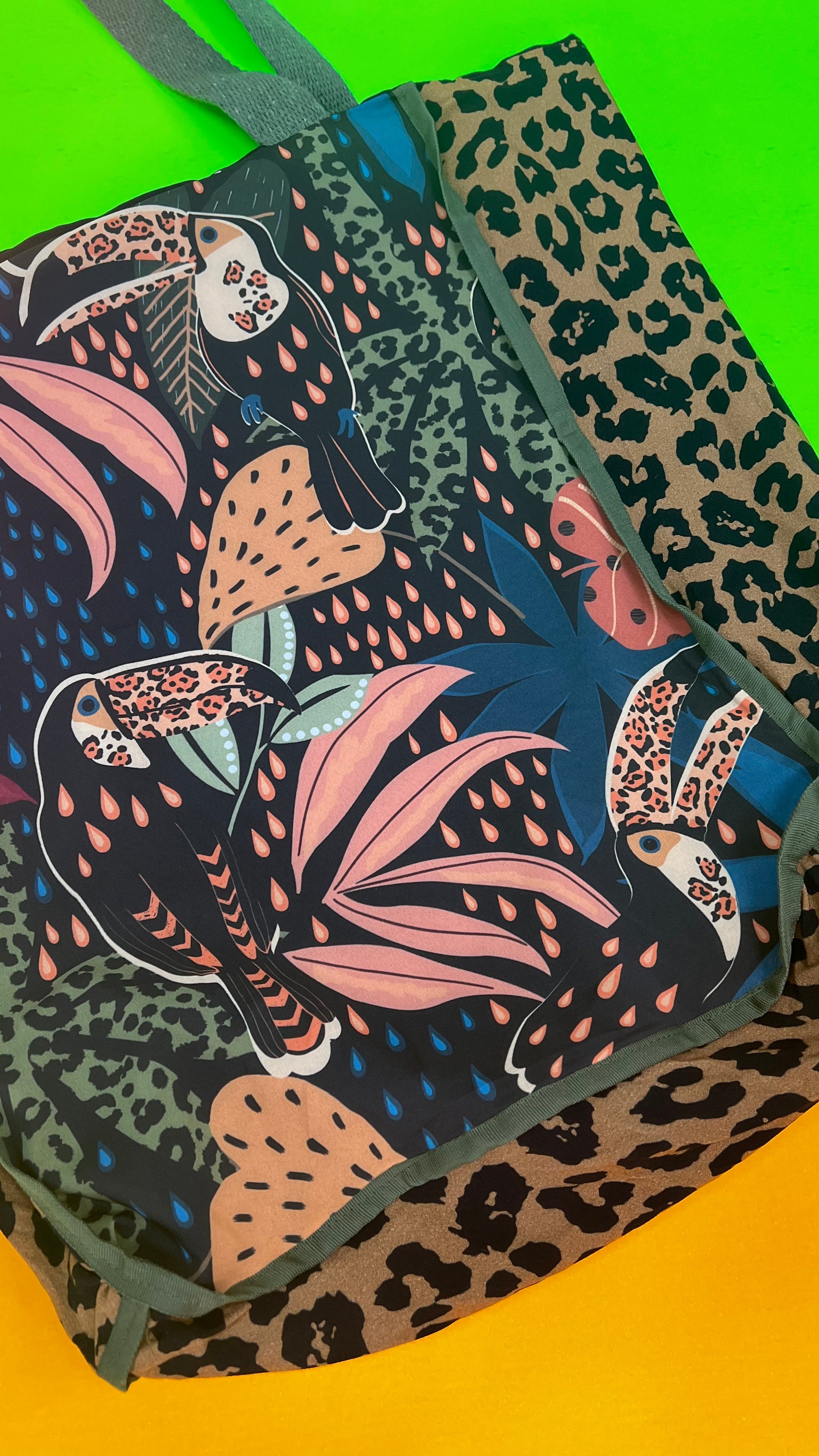 OTL x Camila Collab Tote Bags- Toucan Design - On The Lo Swimwear