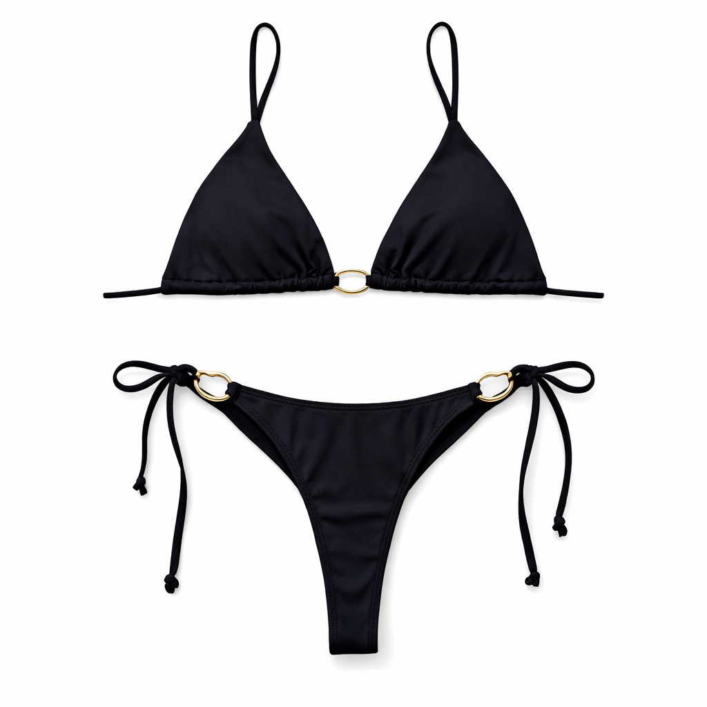 LUA NEGRA TIE SIDE BOTTOMS - On The Lo Swimwear