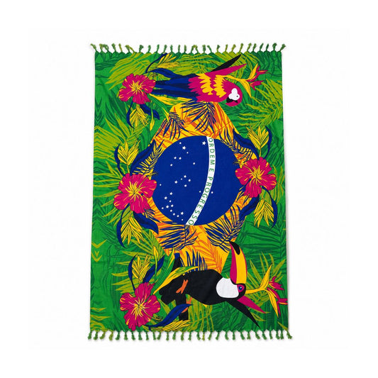 Floral Brazil Canga/Sarong - On The Lo Swimwear