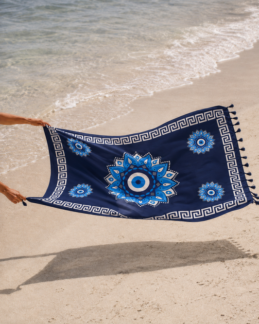 Mandala Evil Eye Canga/Sarong - On The Lo Swimwear