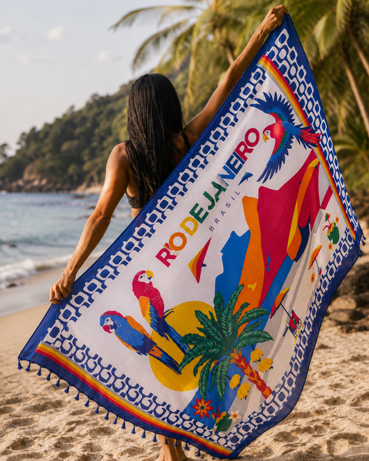 Rainbow Rio De Janeiro Canga/Sarong - On The Lo Swimwear