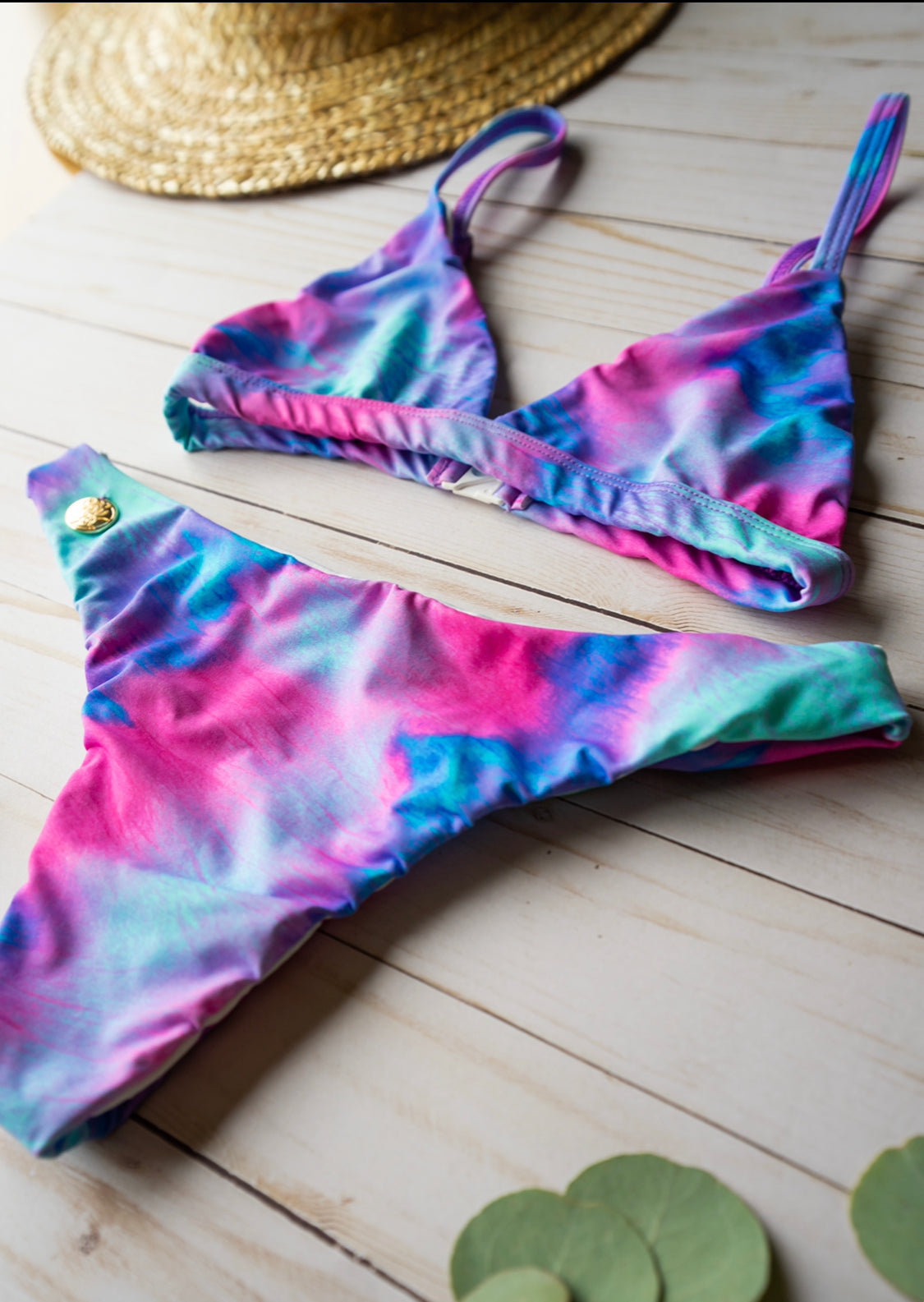 Tie Dye For *Medium Coverage* Brazilian Bottom - On The Lo Swimwear