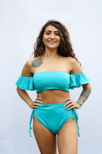 Jasmine Top in Hydrangea - On The Lo Swimwear